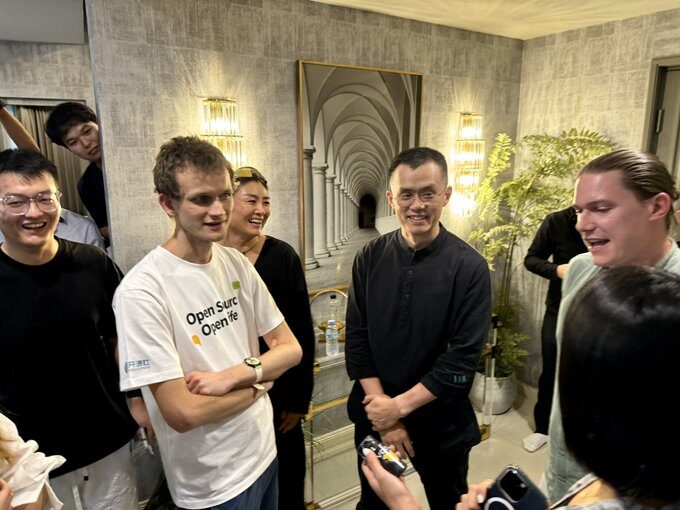 CZ and Vitalik discuss with the Founder of BIO Protocol