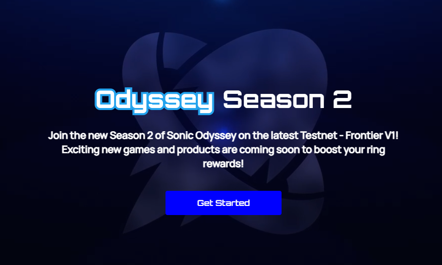 Sonic Odyssey website interface